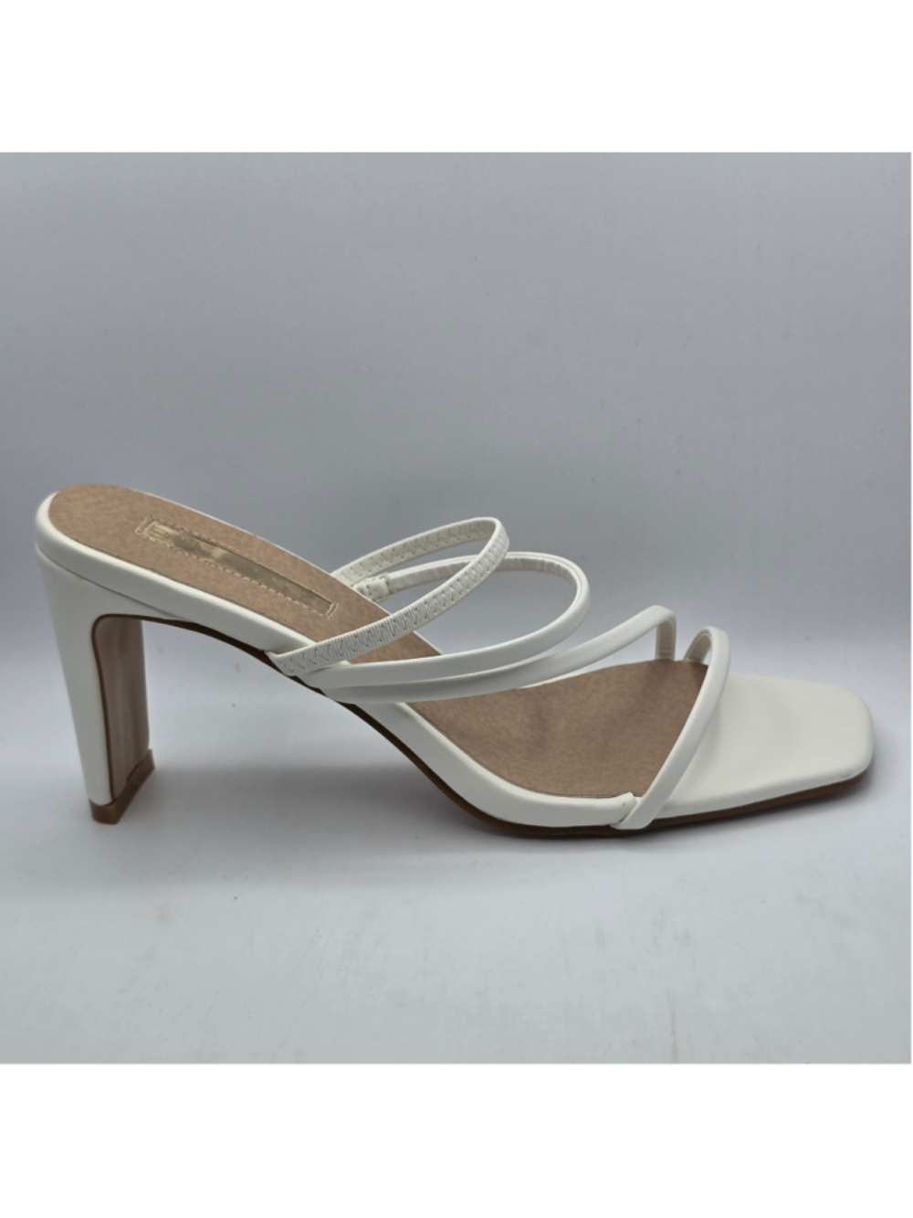 Women's Billini White Sammi Strappy Heeled Sandals 7 women's